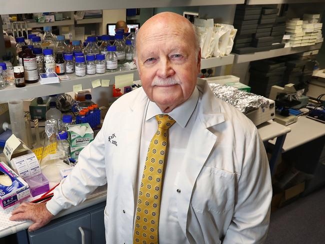 8/6/17: Professor John Shine, the chairman of CSL, is being honoured with an order of Australia for his service to medical research in the Queen's birthday honours list. Pictured at the Garvan Institute, Darlinghurst, Sydney. John Feder/The Australian.