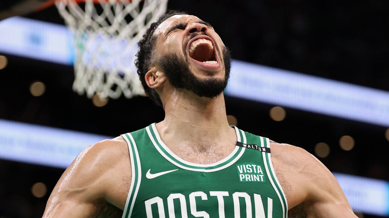 The Boston Celtics are champions. (Photo by Elsa/Getty Images)