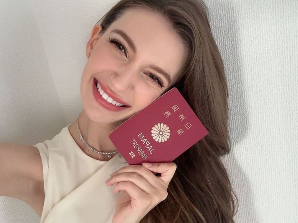 Karolina Shiino has handed back her Miss Japan crown after affair allegations. Picture: Instagram.