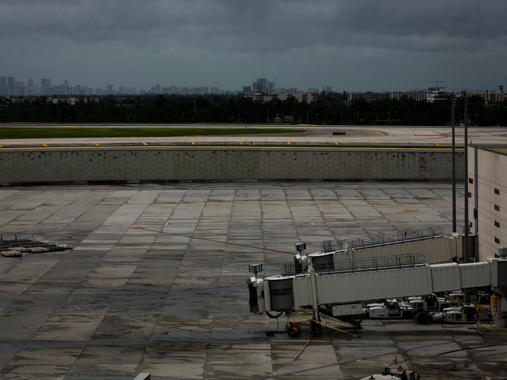 Empty gates are seen at Fort Lauderdale-Hollywood International Airport. Picture: AFP