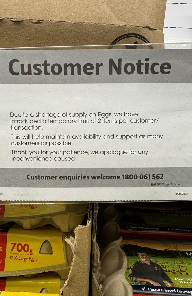 Despite store limits, industry leaders and politicians say Australia still produces 18 million eggs daily. Supplied