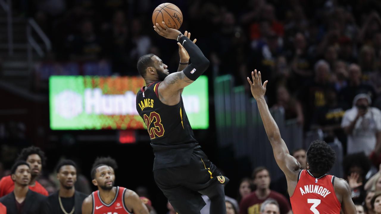 NBA Playoffs LeBron James game winner video, Cavaliers def Raptors, Game 3