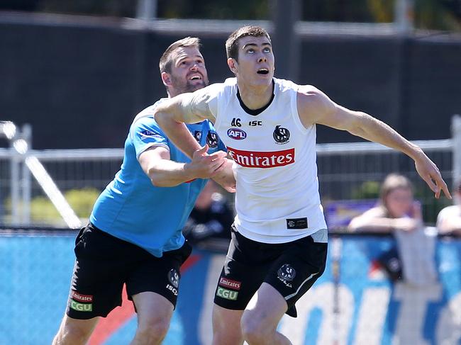 Mason Cox has been hyper up following his prelim final performance Pic: Michael Klein