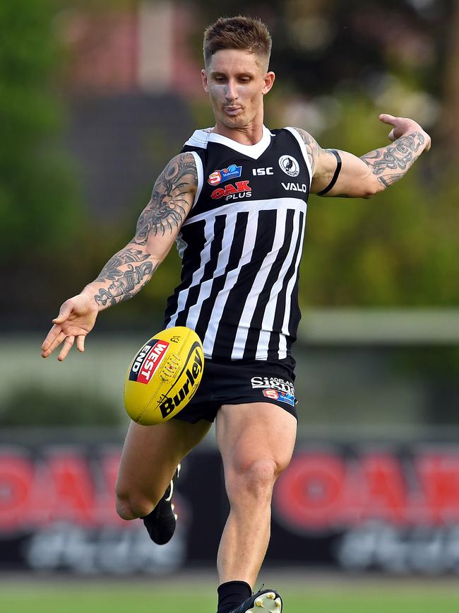 Returning Power star Hamish Hartlett in action in the SANFL. Picture: Tom Huntley