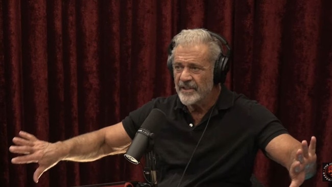 Mel Gibson appears on the Joe Rogan podcast show talking about his son Milo and his experience fighting the California fires 2025.