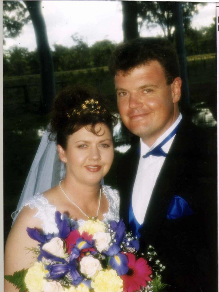 Steve Clark and Debbie Grant were married in Hervey Bay on October 3, 1999.