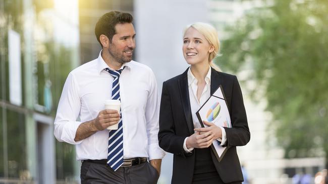 The walk and talk has become a feature of business communication. Can we keep doing it? Picture: iStock