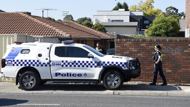 Police are investigating after a body was found at an Ascot Vale property on Friday. Picture: Andrew Henshaw