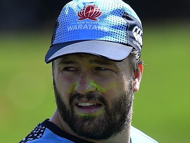 NSW Waratahs player Adam Ashley-Cooper takes part in a training session in Sydney, Tuesday, January 29, 2019. (AAP Image/Dan Himbrechts) NO ARCHIVING