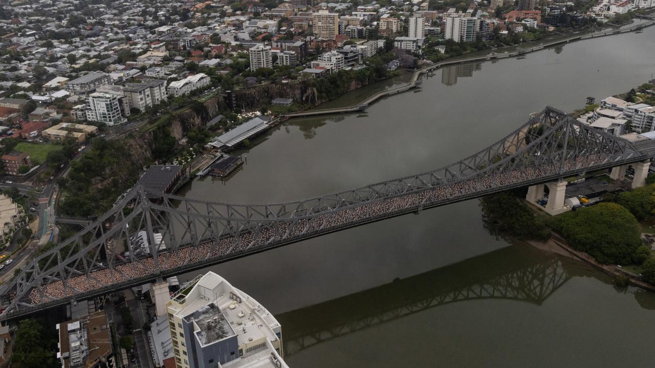 The installation as seen from the air. Picture: NewsWire/ David Kapernick