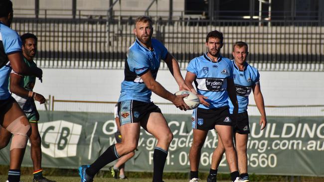 Damian Sironen crossed for a try in the rout. Picture: Emma Stockham