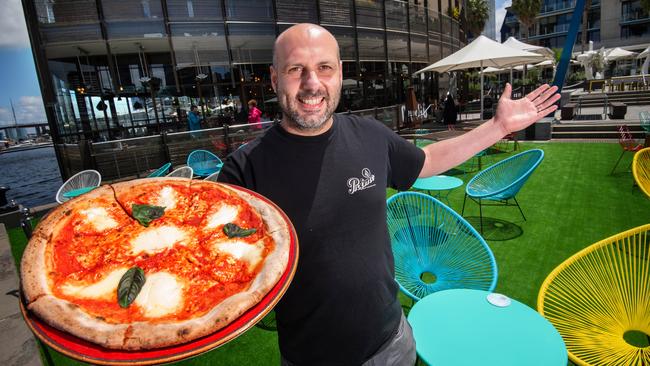 Cargo Restaurant owner Jerry Dimas is ready to welcome diners. Picture: Tony Gough