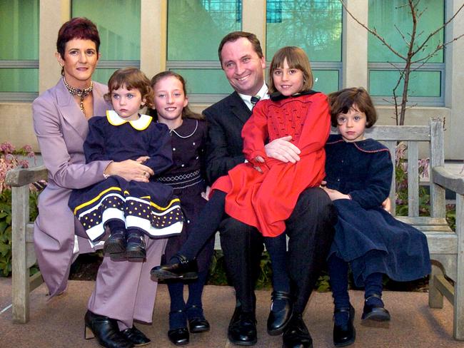 The family was all together when Barnaby Joyce was sworn in as a Senator in 2005. Picture: Ray Strange