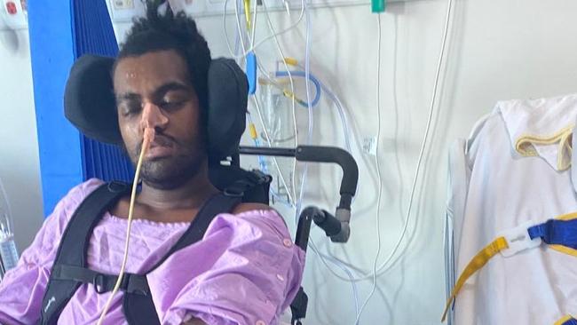 Nemani Ranuve spent more than six months recovering in hospital from injuries suffered when he was struck by a motorcycle near Gympie Central Shopping Centre.