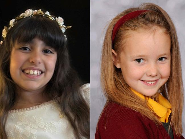 Alice Dasilva Aguiar, nine, and Elsie Dot Stancombe, seven. Picture: Merseyside Police/AFP