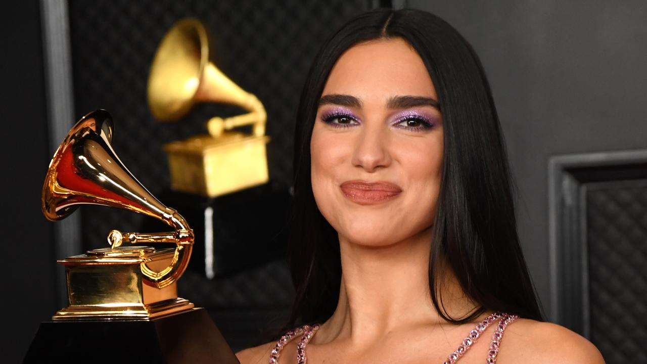 Will Dua Lipa add an Australian APRA to her trophy cabinet? Picture: Kevin Mazur/Getty Images for The Recording Academy.