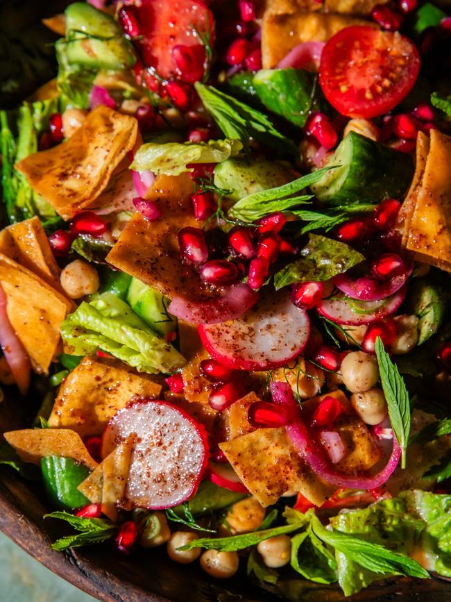 Fattoush salad is crispy and flavour packed. Photos: Nikki To