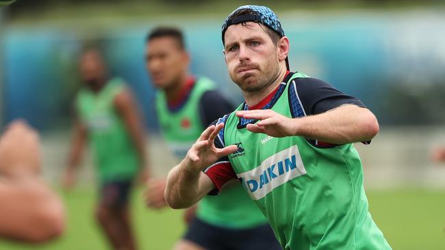 Bernard Foley during Waratahs training Bus Loop oval, Moore Park. Picture. Phil Hillyard