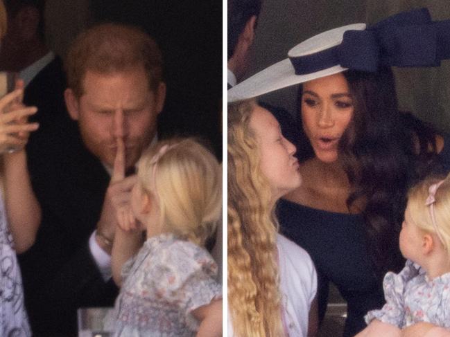 HArry and Meghan at the Jubilee.