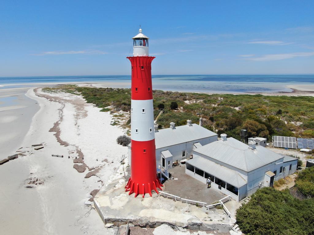 The distinctive Troubridge Island Lighthouse. Pictures: Vertigo High Access Specialists