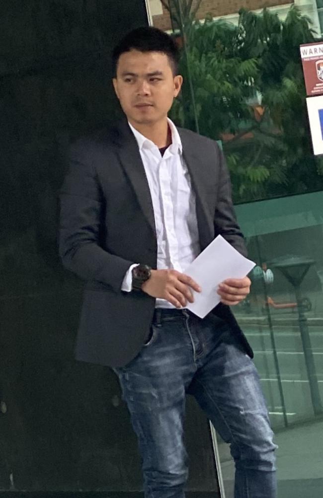 Van Hat Le, 27, leaving the Brisbane Magistrates Court on Wednesday, November 23.