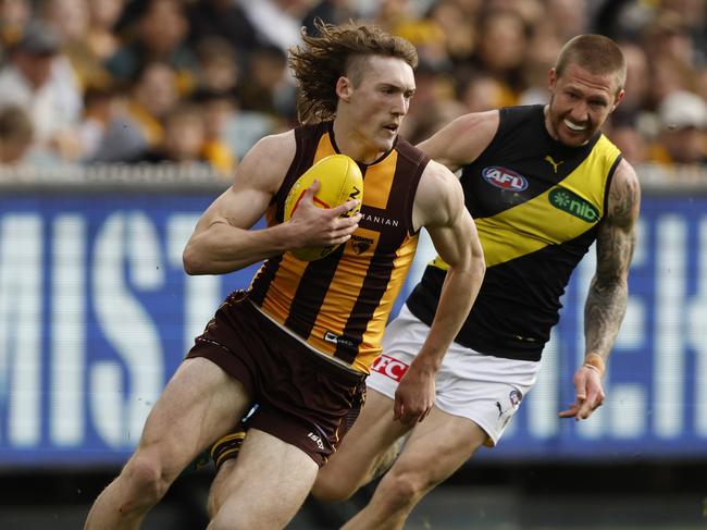 Cochran has attempted to model his game off exciting Hawthorn youngster, Josh Weddle. Picture: Darrian Traynor/Getty Images