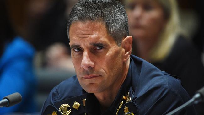 Then-Australian Border Force Commissioner Roman Quaedvlieg at Senate Estimates at Parliament House in Canberra. Picture: AAP