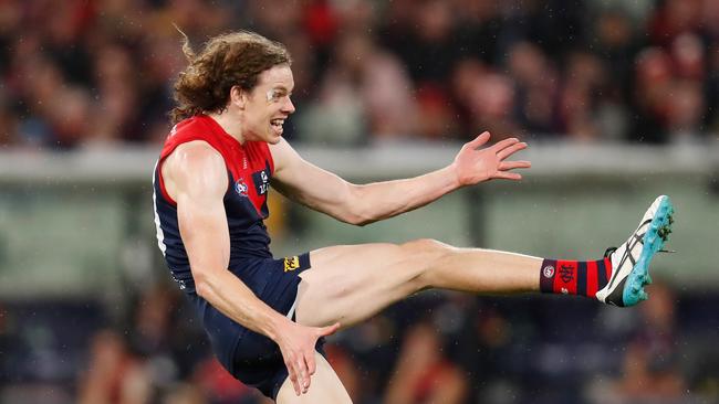 Ben Brown has looked great since making his debut for the Demons. Picture: Getty Images