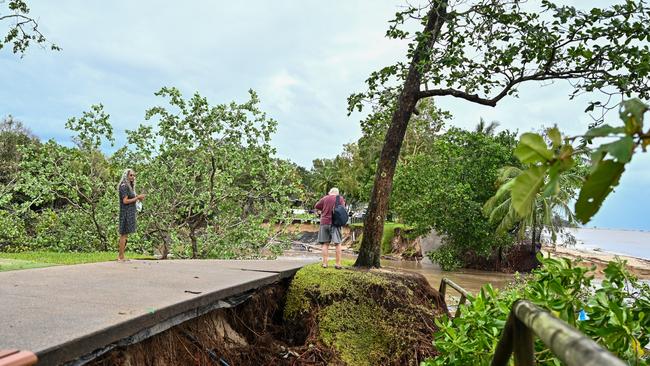 Casuarina Street on the Holloways Beach foreshore on December 18. Picture: Emily Barker