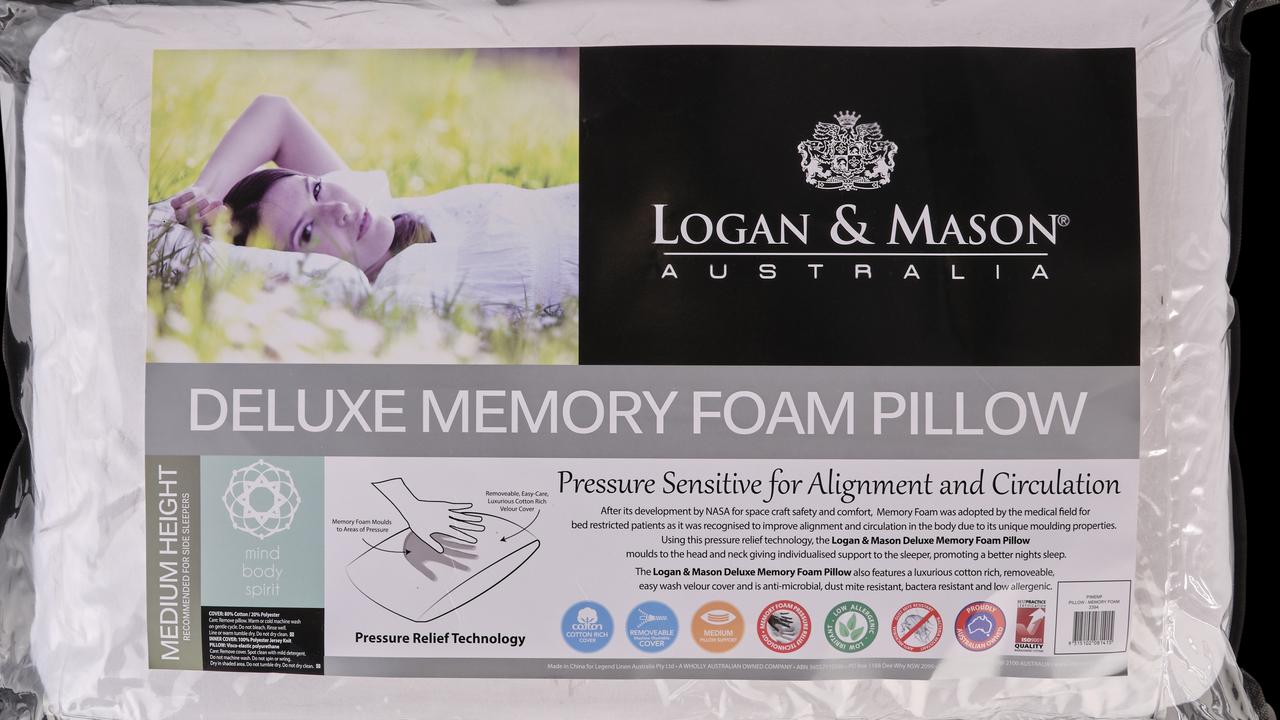 Logan & mason memory clearance foam pillow