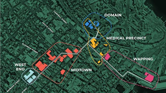 University of Tasmania precincts as part of its long-term plan to move into Hobart's CBD.