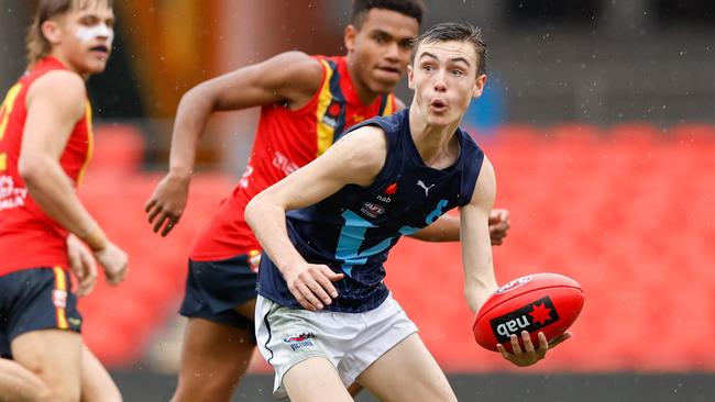 Jagga Smith of Vic Metro in action during the 2022 AFL U16 Championships. (Photo by Russell Freeman/AFL Photos via Getty Images)