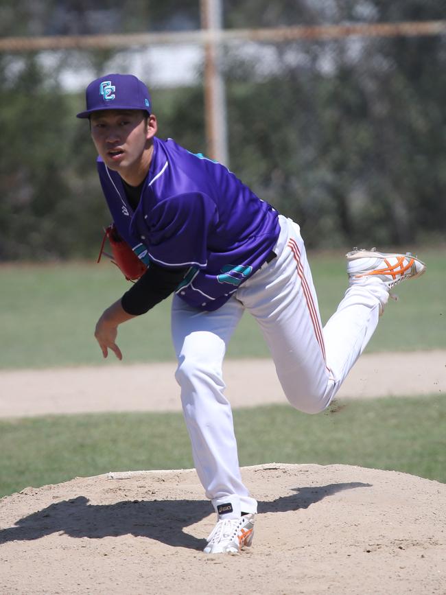 Greater Brisbane League baseball - Coomera vs Surfers Paradise at Beenleigh. Coomera’s Ricki Saitor. Picture: Mike Batterham