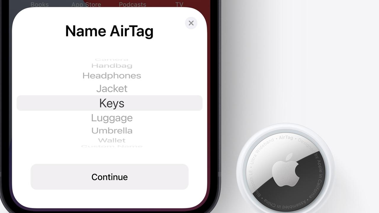 AirTags will operate in the Find My app on the iPhone. Picture: Supplied