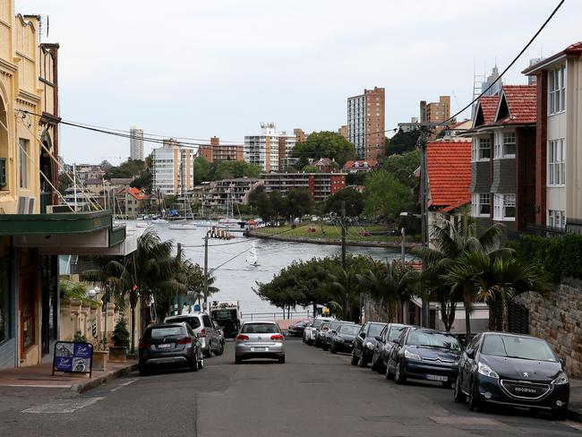 The street leads down to the harbour. Picture: Adam Ward