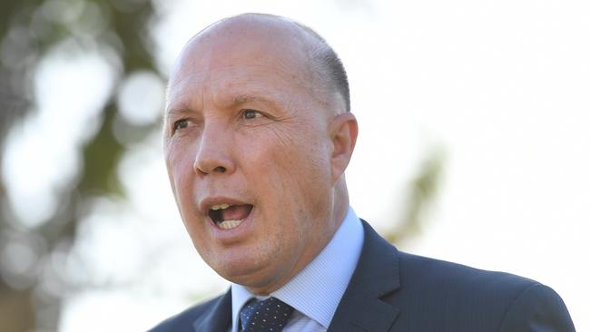 Minister for Home Affairs Peter Dutton.