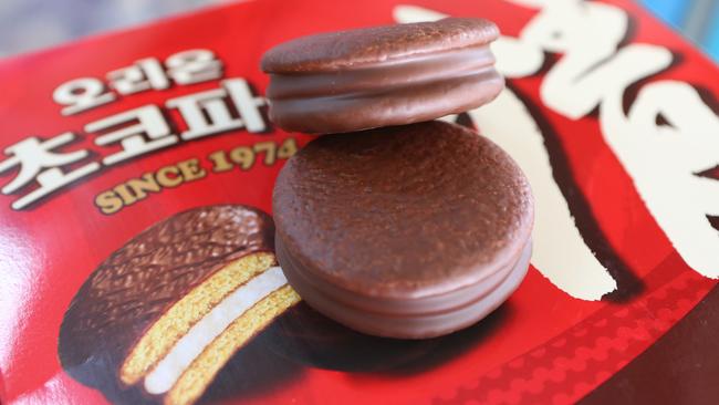 Korean snack Choco Pie. Picture: Rohan Kelly