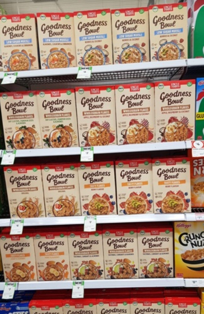 Healthy cereals will now sit alongside regular cereals to make it easier for shoppers to make healthier choices. Picture: Supplied