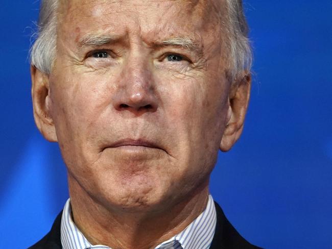 WILMINGTON, DELAWARE - NOVEMBER 05: Democratic presidential nominee Joe Biden prepares to speak at The Queen theater on November 05, 2020 in Wilmington, Delaware. Biden attended internal meetings with staff as votes are still being counted in his tight race against incumbent U.S. President Donald Trump which remains too close to call   Drew Angerer/Getty Images/AFP == FOR NEWSPAPERS, INTERNET, TELCOS & TELEVISION USE ONLY ==