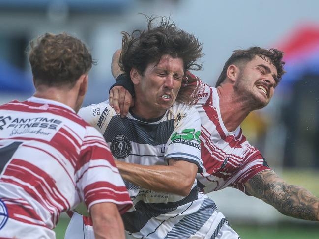 Legacy Through Movement V Southside Dawgs at the Nines Premier League festival  at Tumut Rugby League Club.Picture: Glenn Campbell