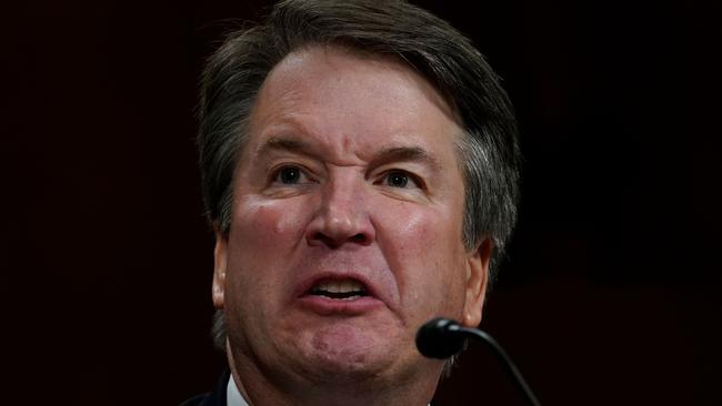 Supreme court nominee Brett Kavanaugh testifies before the Senate Judiciary Committee. Picture: AFP