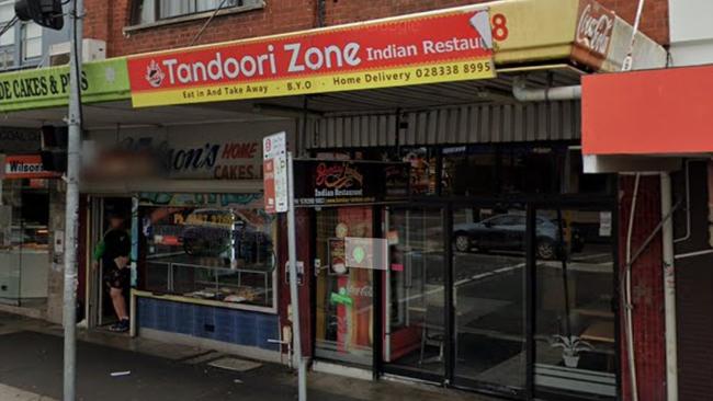 Tandoori Zone Mascot has been penalised by the NSW Food Authority. Picture: Google Maps.