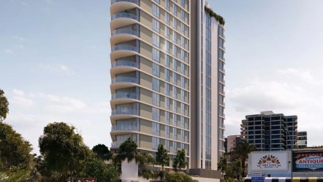 A 17-level tower proposed for a site in McLean Street at Coolangatta which City officers recommend for approval.