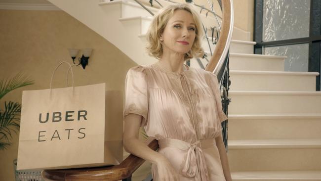 Naomi Watts in the latest UberEATS ad.