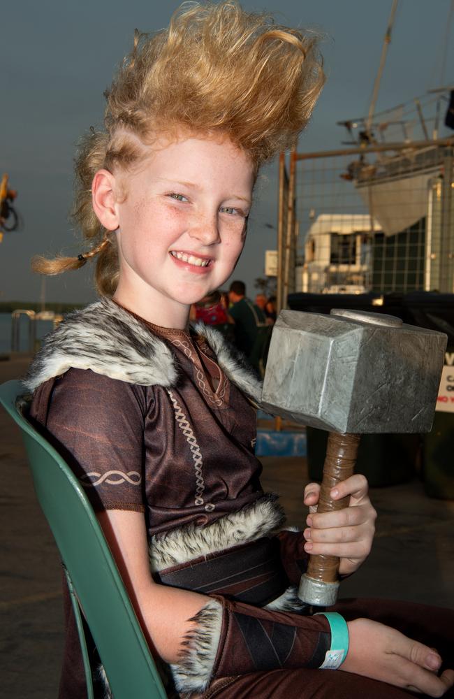 Odin Hutchins at the 2024 Dinah Beach Viking Funeral. Picture: Pema Tamang Pakhrin