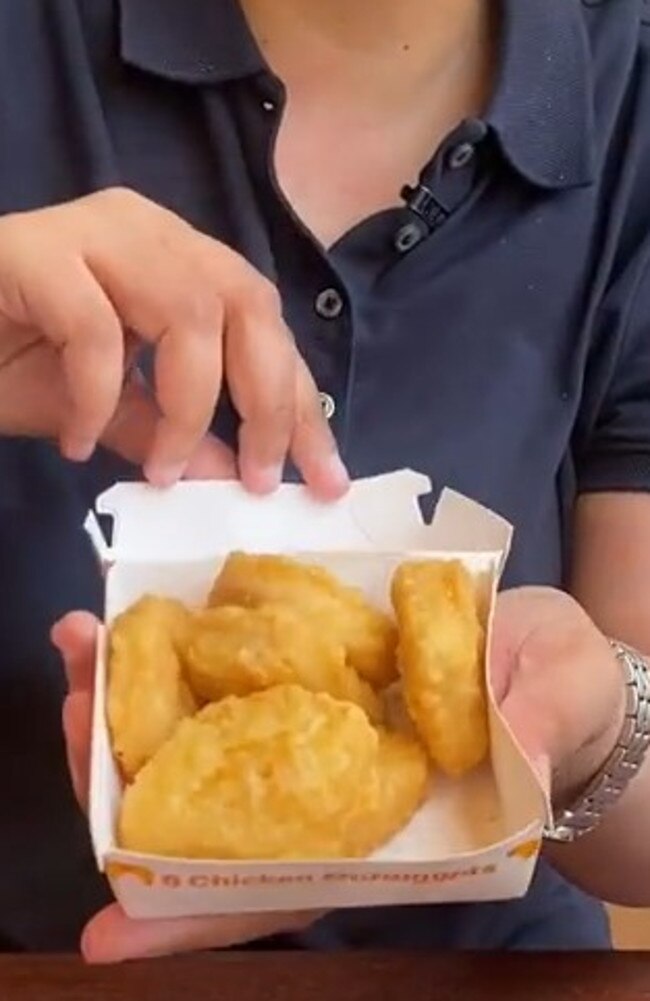 McDonald’s nuggets. Picture: news.com.au