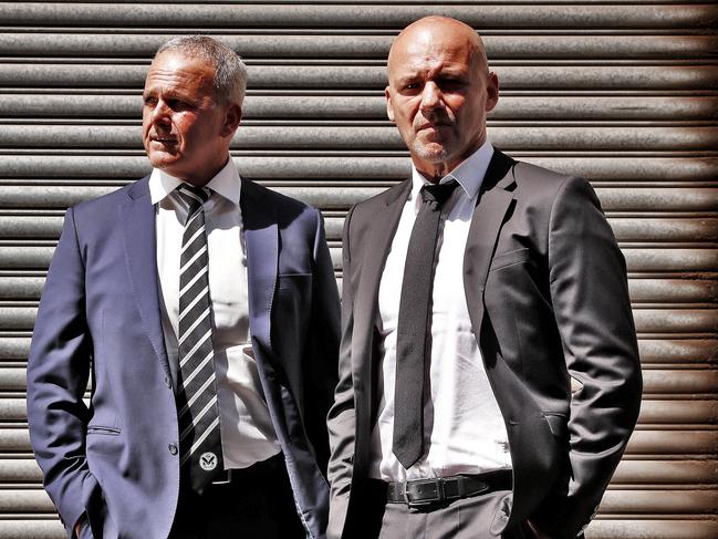 Gary Jubelin pictured with retired Detective Inspector Angelo Memmolo. Picture: Sam Ruttyn