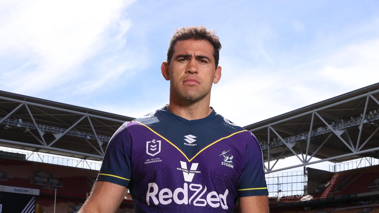 Dale Finucane (Melbourne Storm), The 2021 NRL Telstra Premiership Finals Series launch, Suncorp Stadium. Picture: Liam Kidston