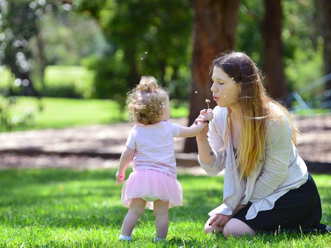 Lauren says will be forever grateful for the support she received from the crisis pregnancy support service. Picture: Nicki Connolly