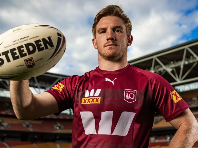 HOLDING FOR THE COURIER-MAIL ONLY Queensland State of Origin team set ups - 2025.Tom Dearden.Picture: Nigel Hallett